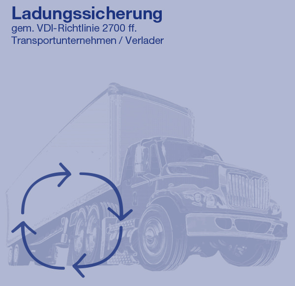Ladungssicherung gem. VDI-Richtlinie 270 ff. Transportunternehmen / Verlader